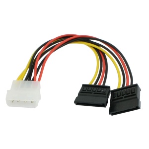 POWERTECH καλώδιο ρεύματος IDE σε 2x SATA CAB-W003, 20cm