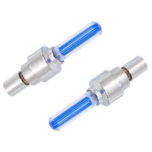 Καπάκι βαλβίδας ποδηλάτου BIKE-0031, LED, 6.5cm, 2τμχ, μπλε