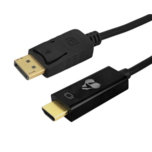 POWERTECH καλώδιο DisplayPort σε HDMI CAB-H183, 4K/30Hz, 21.6 Gbps, 1.5m, μαύρο