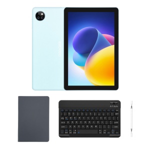 DOOGEE tablet T10W με πληκτρολόγιο/στύλο αφής/θήκη, 10.1", 4/128GB, 4G, Android 14, 8000mAh, μπλε